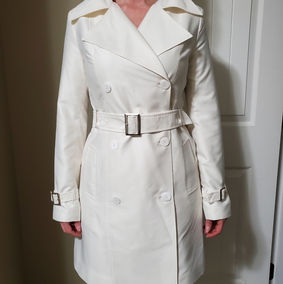 Trophy Wife Jackets & Blazers - Trophy Wife cream trench coat
